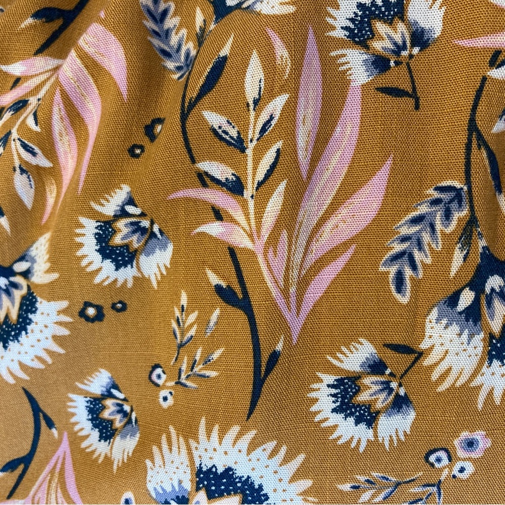 Universal Thread Yellow Ruffle Floral Balloon Lon… - image 6